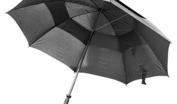 Longridge Dual Canopy Umbrella: Black