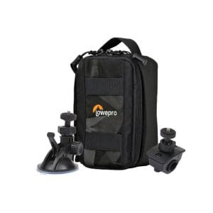Lowepro ViewPoint CS 40 Action Camera Case with FREE Suction Mount & Cycle Mount - Black