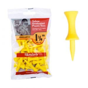 Masters Plastic Graduated Tees (Bag of 30) - Yellow