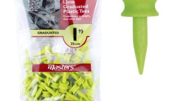 Masters Plastic Graduated Tees (Bag of 35) - Lime