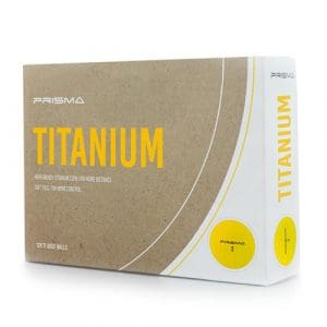 Masters Prisma Titanium Golf Balls (Box of 12) - Yellow