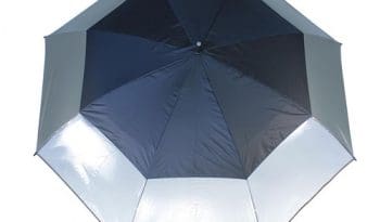 Masters TourDri GR 32 Inch UV Umbrella - Black/Clear
