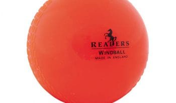 Mens Readers Windball Training Cricket Ball - Orange