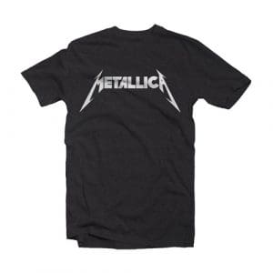 Metallica Logo Amplified Vintage Charcoal X Large T Shirt