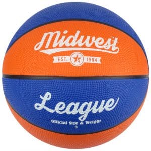 Midwest League Basketball - Size 3 Blue/Orange