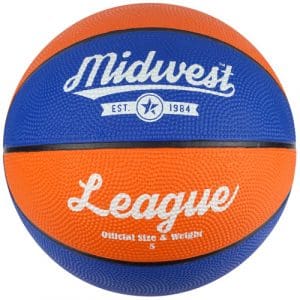 Midwest League Basketball - Size 5 Blue/Orange