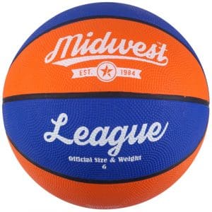 Midwest League Basketball - Size 6 Blue/Orange