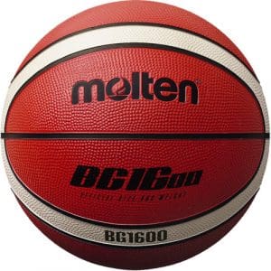 Molten 1600 Rubber Basketball: Tan/White - 5