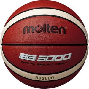 Molten 3000 Synthetic Basketball: Tan/White - 5