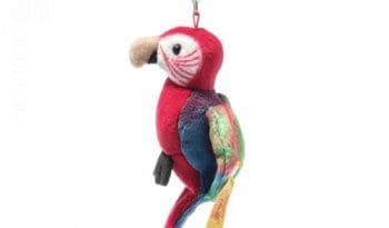 National Geographic pendant Macaw parrot, red/blue