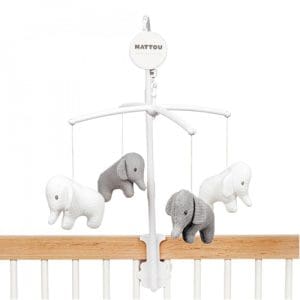 Nattou Tembo - Cotton Elephant Mobile