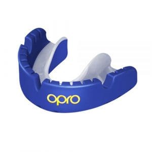 OPRO GOLD Braces Self-Fit GEN4 Mouthguard - Blue/Pearl