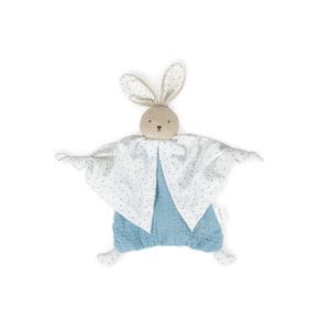 Organic Cotton Doudou Rabbit Blue