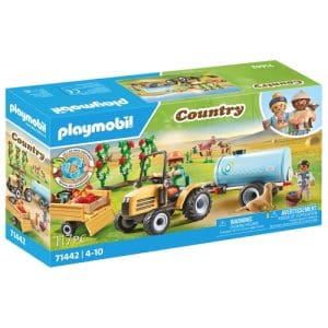 PLAYMOBIL 71442 Country: Tractor with Trailer and Water Tank