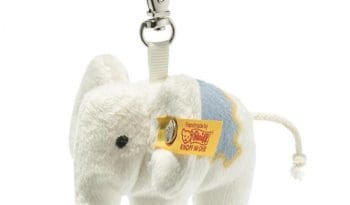Pendant little elephant, white