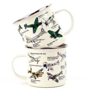 Planes Enamel Mug