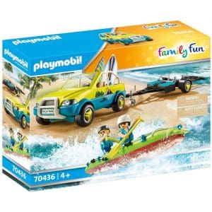 Playmobil 70436 Family Fun Beach Hotel Beach Car with Canoe