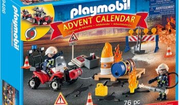 Playmobil Advent Calendar - Construction Site Fire Rescue With Pullback Motor