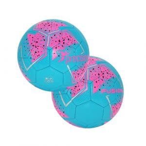 Precision Fusion Midi Size 2 Training Ball: Blue/Pink/Silver - Midi (Size 2)