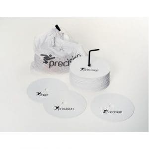 Precision Round Rubber Marker Discs (Set of 20): White - Large