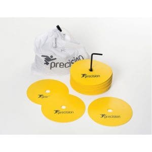 Precision Round Rubber Marker Discs (Set of 20): Yellow - Large