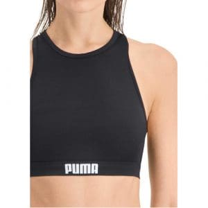 Puma Women's Racerback Swim Top: Black - Lrg / 12-14