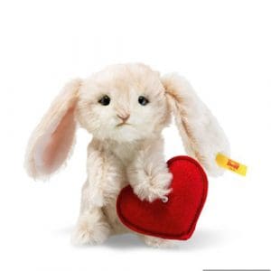 Rabbit with heart, cream