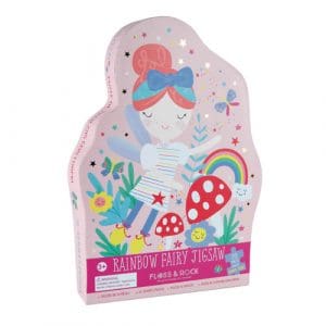 Rainbow Fairy 20pc "Fairy" Shaped Jigsaw with Shaped Box