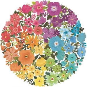 Ravensburger Circle of Colours - Flowers Circular 500 piece Jigsaw Puzzle