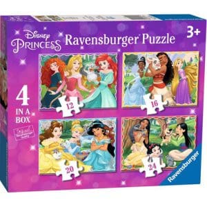 Ravensburger Disney Princess 4 in a box (12, 16, 20, 24 piece) Jigsaw Puzzles