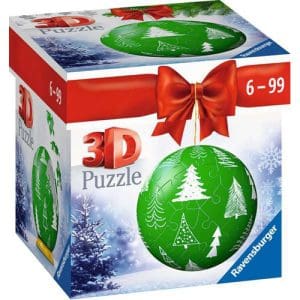 Ravensburger Green Christmas Bauble 54 piece 3D Puzzle-Ball Jigsaw Puzzle
