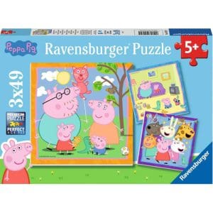 Ravensburger Peppa Pig 3x 49 piece Jigsaw Puzzles