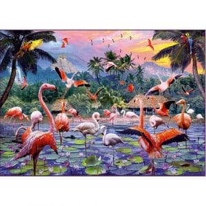 Ravensburger Pink Flamingoes 1000 piece Jigsaw Puzzle