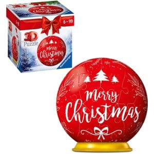 Ravensburger Red Christmas Bauble 54 piece 3D Puzzle-Ball Jigsaw Puzzle