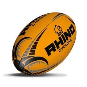 Rhino Cyclone Rugby Ball - Orange Size 3
