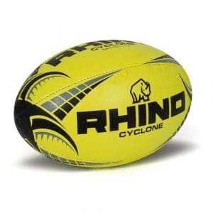 Rhino Cyclone Rugby Ball - Yellow size 3