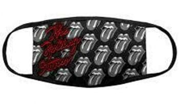 Rolling Stones B&W Tongues Face Coverings
