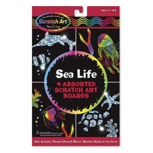 Sea Life Scratch Art