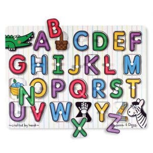 See-Inside English Alphabet Peg Puzzle