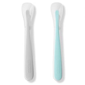 Skip Hop 2 Pack Easy Feed Spoons Grey and Soft Teal