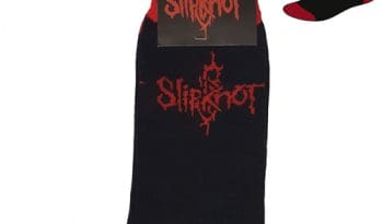 Slipknot Logo Black Sock UK Size 7-11 (Euro Sizes Approx Size 40-45)