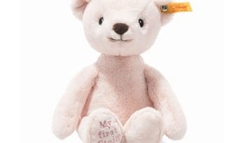 Soft Cuddly Friends My first Steiff Teddy bear, pink (On Card)