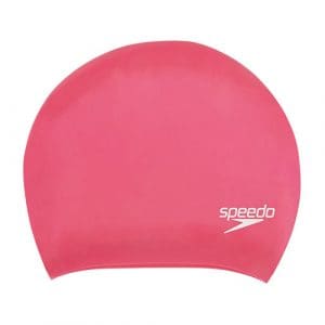 Speedo Long Hair Silicone Cap: Pink - Adult