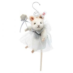 Steiff Mouse Fairy 11cm White Ornament