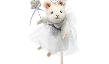 Steiff Mouse Fairy 11cm White Ornament