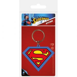 Superman Shield Rubber Keyring