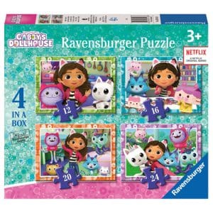 Ravensburger Gabby’s Dollhouse 4 in a Box (12, 16, 20, 24 piece) Jigsaw Puzzles