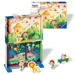 Ravensburger Jungle Adventure Puzzle & Play 2x 24 piece Jigsaw Puzzle Story Game