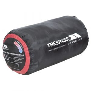 Trespass Envelop 3 Season Sleeping Bag: Black