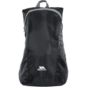 Trespass Reverse Packaway Rucksack: Black